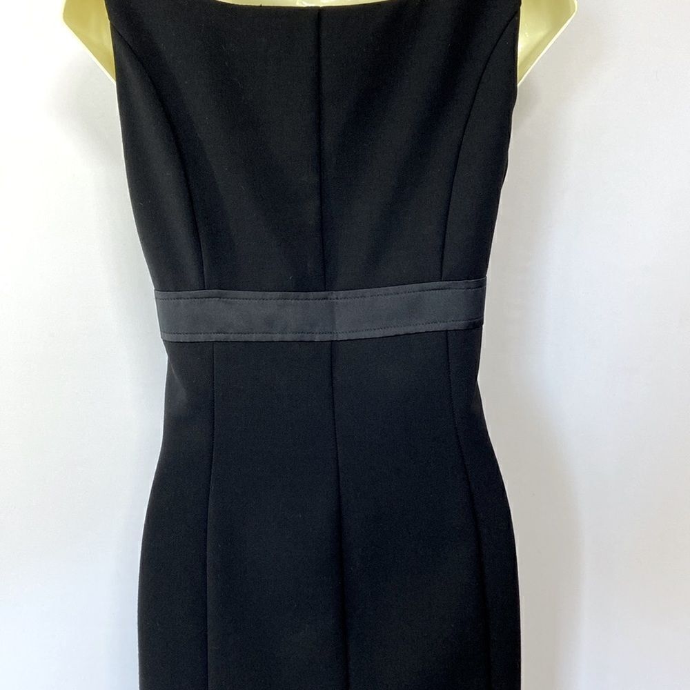 Love Moschino Dress Black Sheath Wool Blend Empire Line NWOT Sz 4 - Picture 9 of 10